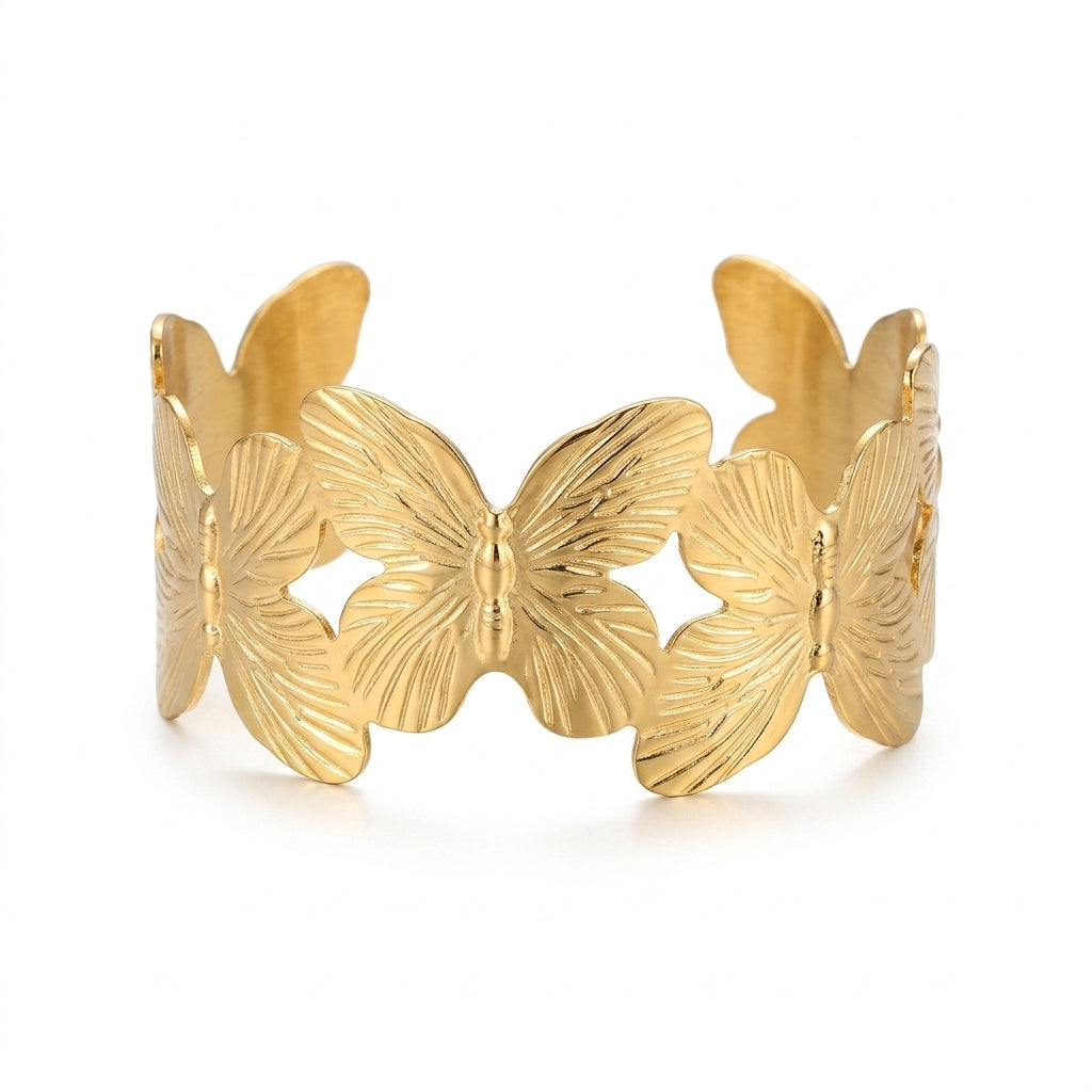 Butterfly statement Broad Bracelet
