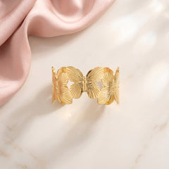Butterfly statement Broad Bracelet