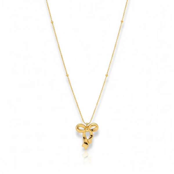 Golden Bow Necklace