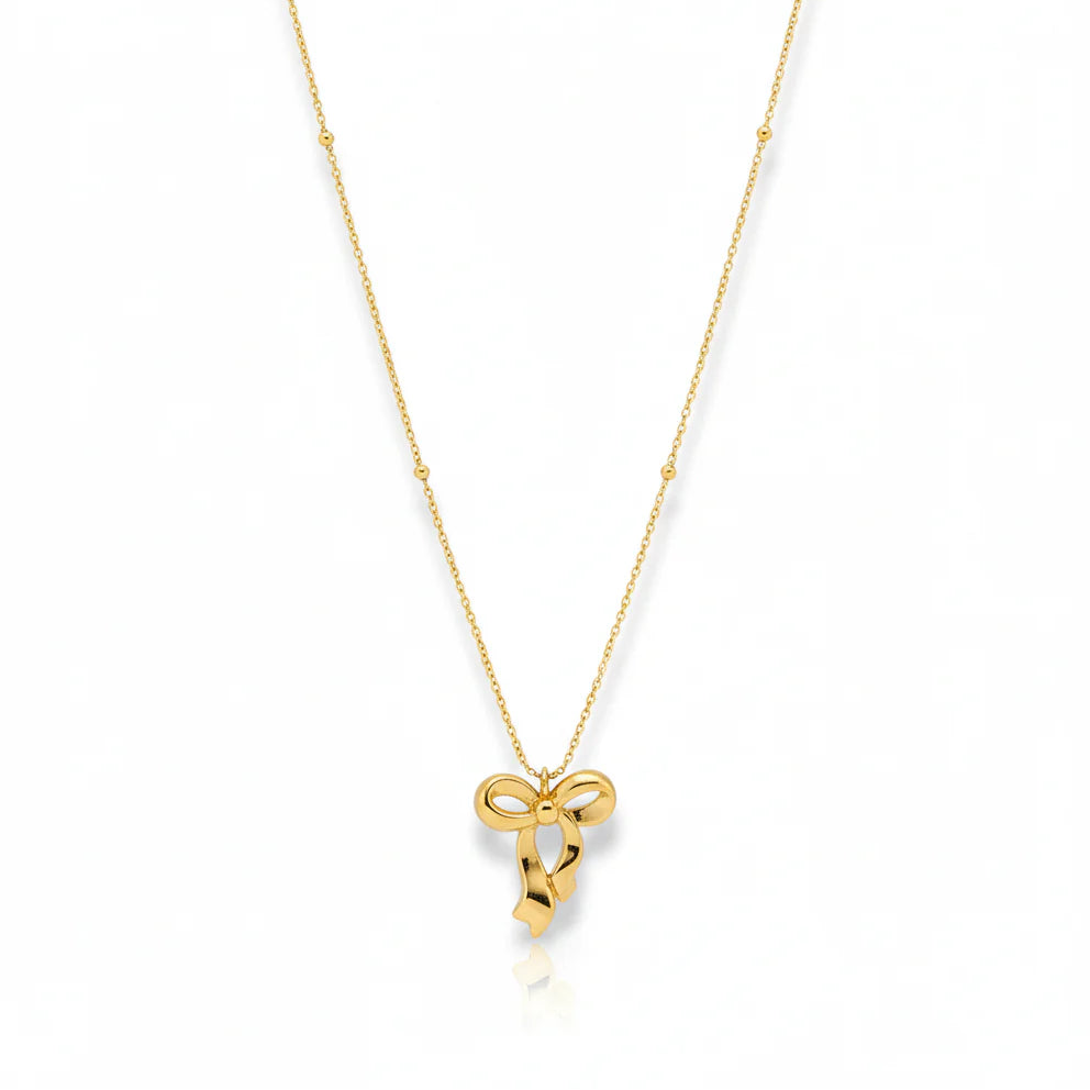 Golden Bow Necklace