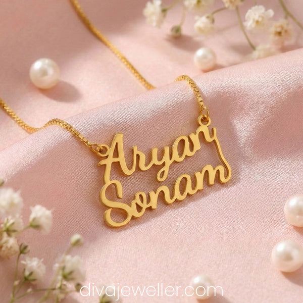 Classic Couple Name Necklace