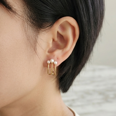 Anti tarnish U-shaped fashion Earrings