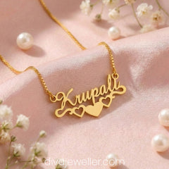 Bottom Line Heart Name Necklace