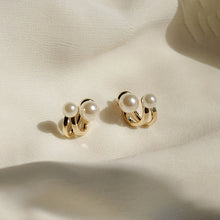 Double Pearl Ear Cuff Earrings