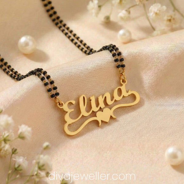 Stylish Heart Name Necklace