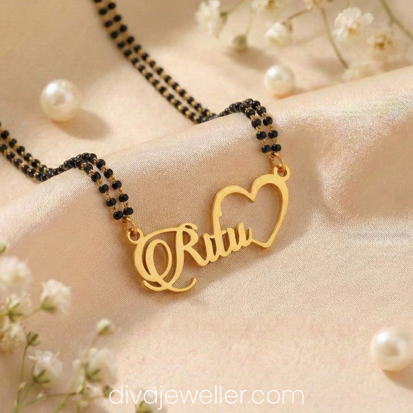 Half Heart Name Necklace