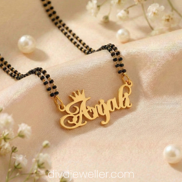 Crown Name Necklace