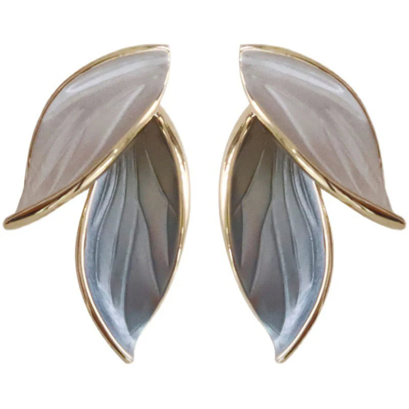 Korean Leaf Drop Earrings