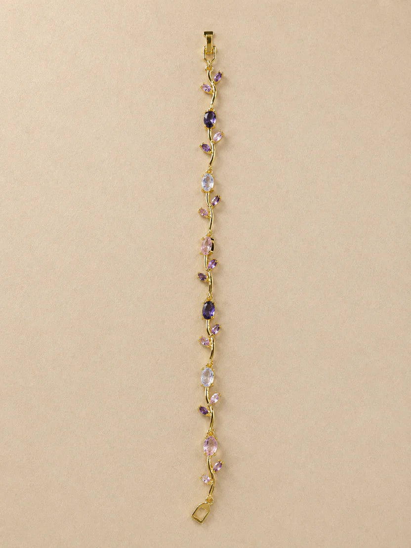Gold Stone Tulip Bracelet | Gold Plated - Anti Tarnish