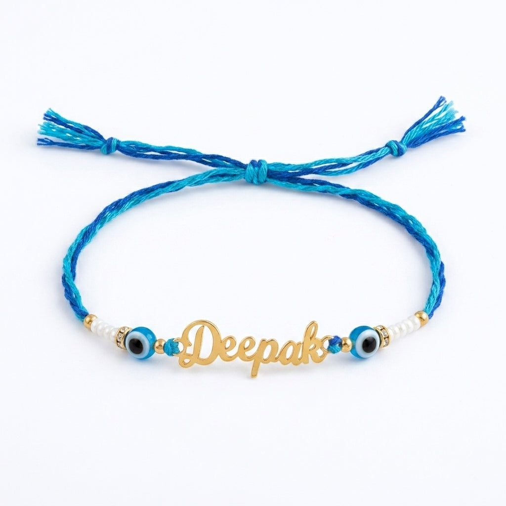 Personalized Rakhi - Thread with Evil Eye